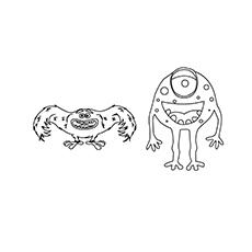 Top 20 Free Printable Monsters Inc Coloring Pages Online