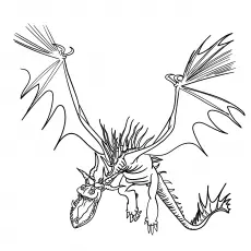 The Monstrous Nightmare from How To Train Your Dragon coloring page_image