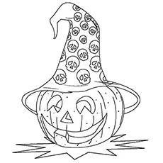 Mr Hatty The Halloween Pumpkin Coloring Page to Print_image