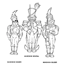 Wizard of Oz Munchkins coloring page