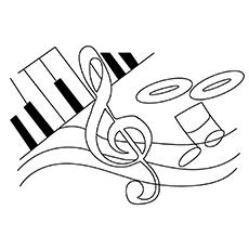 musical note coloring pages