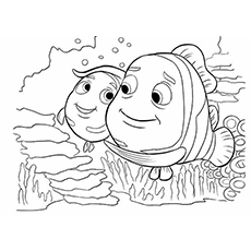 Nemo and Mom Coloring Pages