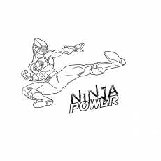 Ninja Poster coloring page