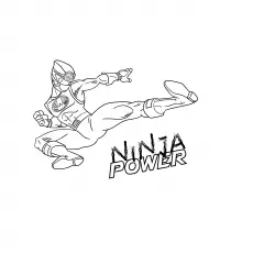 Ninja Poster coloring page_image