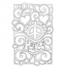 Sign of Peace Poster Coloring Pages