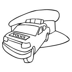 Police Car Coloring Pages 