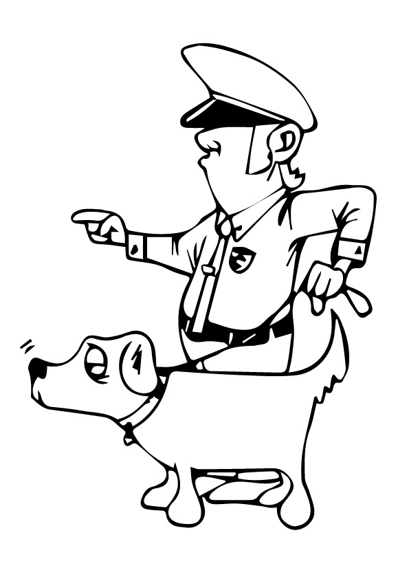 The-Policeman-With-Dog
