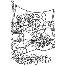 Rajah coloring page