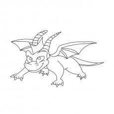 The Ready For Action dragon coloring page