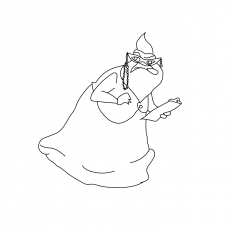 The Roz from Monsters Inc. coloring page