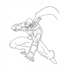 Ryu Hayabusa Ninja coloring page_image