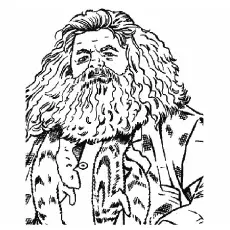Rubeus Hagrid Coloring Page_image