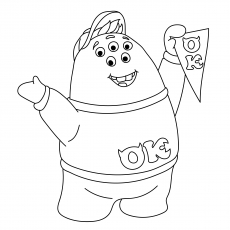 The Scott Squishy Squibble from Monsters coloring page
