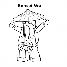 Sensei Wu Ninja coloring page