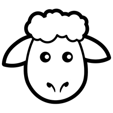 Sheep Icon coloring page
