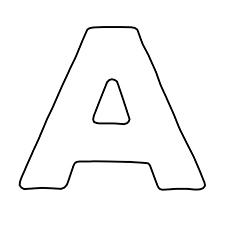 letter a coloring pages free printables momjunction