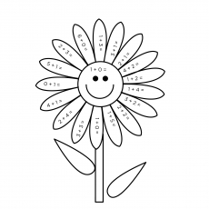 Coloring pages of Simple flower Pattern