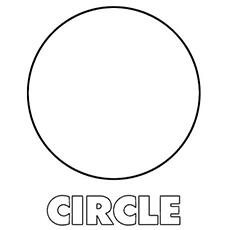 Circle coloring page for toddlers