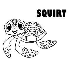 squirt the turtle coloring pages