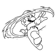 bee mario coloring pages