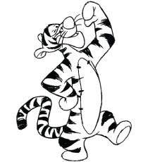 The Tigger The Happy Guy coloring page