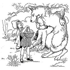 Top 10 Free Printable Little Red Riding Hood Coloring