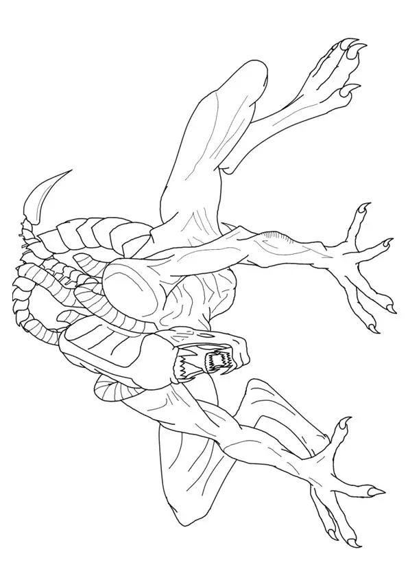 The-Xenomorph-coloring-page