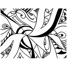 Abstract Pattern coloring pages