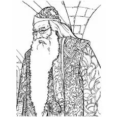 Character Name Albus Dumbledore Picture to Color