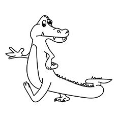 Alligator Motion coloring page