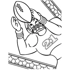 American Football Sport coloring page