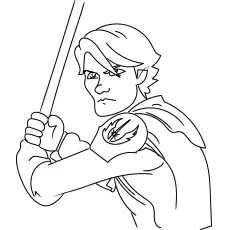 Coloring Pages of Anakin Skywalker from Star Wars 