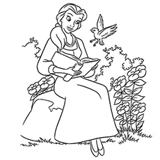 Top 10 Free Printable Beauty And The Beast Coloring Pages Online