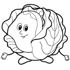 Fresh Cabbage Tales Coloring Page