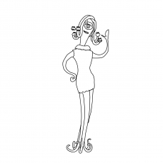 The Celia Mae from Monsters coloring page