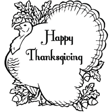 The color the turkey coloring page