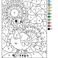 The counting on thanksgiving coloring page