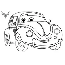 The cruz besouro Colorful car coloring page_image