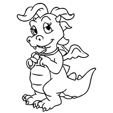 The Dragon Tales Cassie coloring page