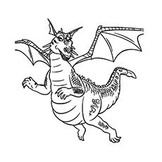 Dragon Shrek Coloring Page