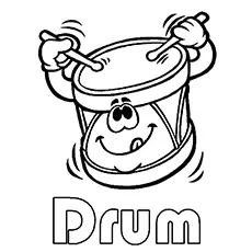 Coloring Sheets of Drum Music _image