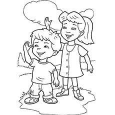 The Emmy and Max Dragon coloring page