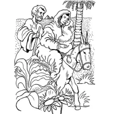 The family of christ coloring page