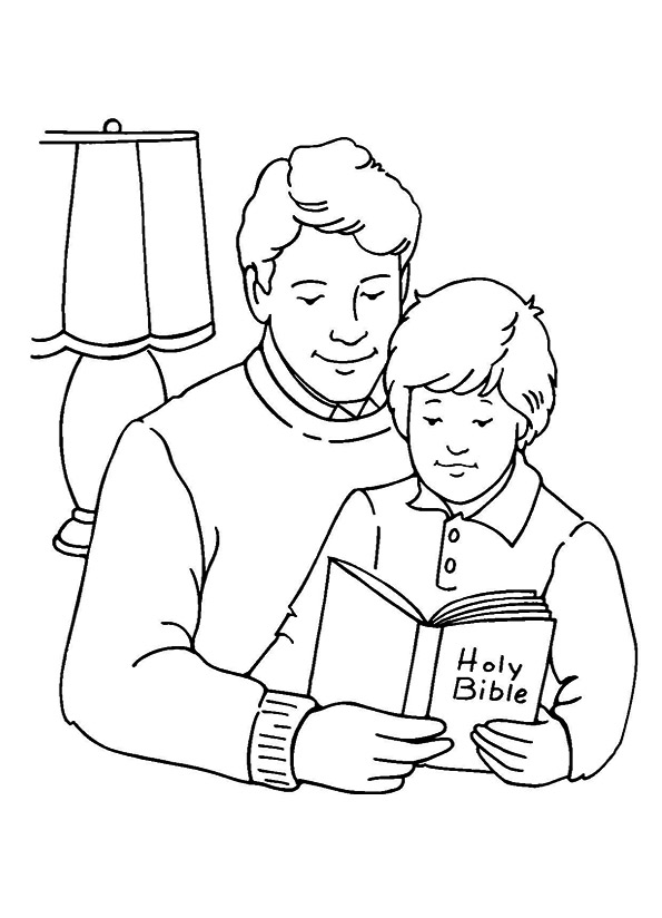 The-father-reading-a-book-to-his-kids