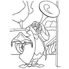 Footman With The Glass Slipper Coloring Pages