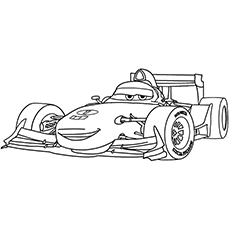The francesco Colorful car coloring page