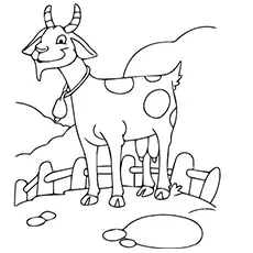 Funnu goat coloring page