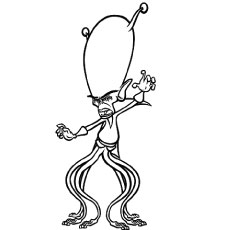 The Gallaxhar Alien Coloring Pages