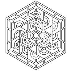 coloring pages of geometric pattern