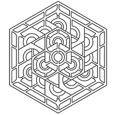 coloring pages of geometric pattern